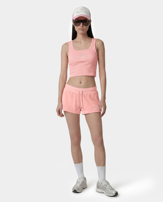 Juicy Crown Ribbed Tank - Rose