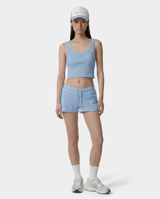 Juicy Crown Ribbed Tank - Sky Blue