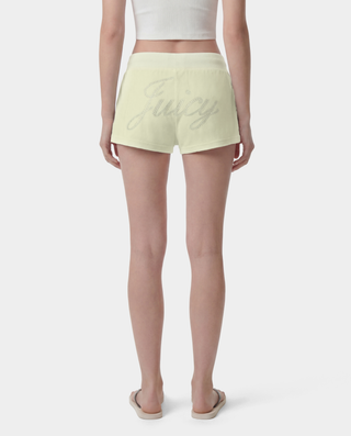 Juicy Script Velour Short - Sage