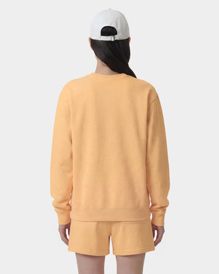 Title Embroidered Crewneck - Limone/Light Navy