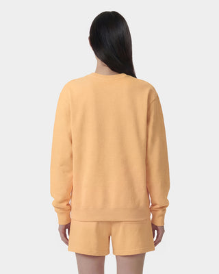 Title Embroidered Crewneck - Limone/Light Navy