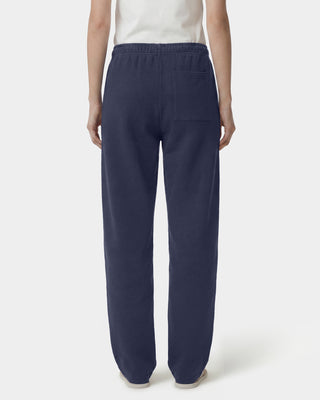 Signature Logo Embroidered Wide Sweatpant - Light Navy/White