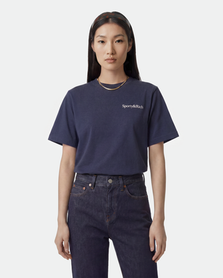 Drink More Water T-Shirt - Light Navy/White
