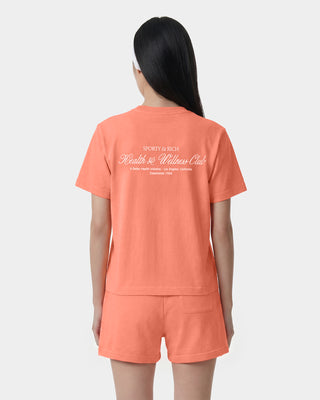 H&W Club T-Shirt - Flamingo/White