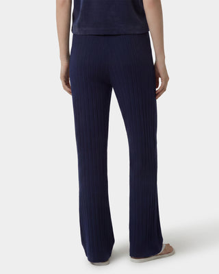 SRC Ribbed Trousers - Dark Navy/White