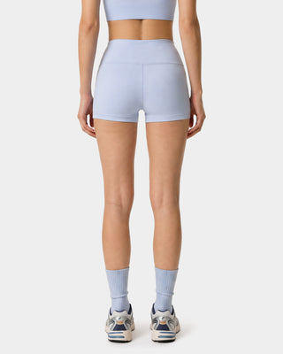 Signature Logo Mini Biker Short - Ciel/Navy