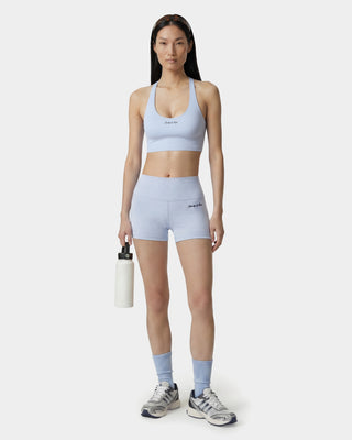 Signature Logo Mini Biker Short - Ciel/Navy