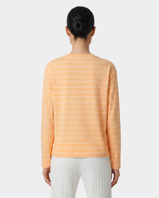 NY Crest Easy Longsleeve - Limone Striped/Limone
