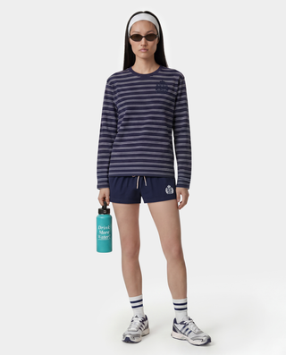 NY Crest Lounge Short - Light Navy/White