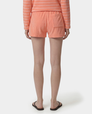 Signature Logo Terry Short - Flamingo/White