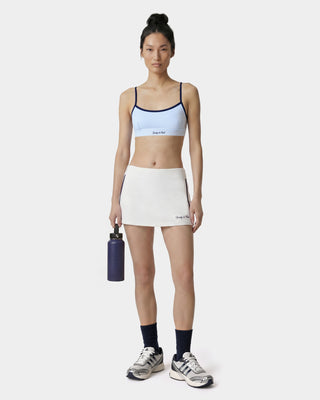 Signature Logo Athletic Bra - Ciel/Navy