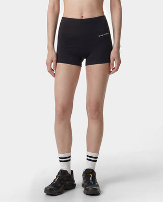 Signature Logo Mini Biker Short - Black/White