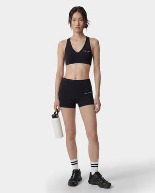 Signature Logo Mini Biker Short - Black/White