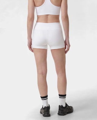 Signature Logo Mini Biker Short - White/Black