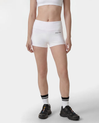 Signature Logo Mini Biker Short - White/Black