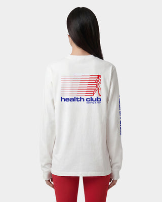 Bold Health Longsleeve - White/Red