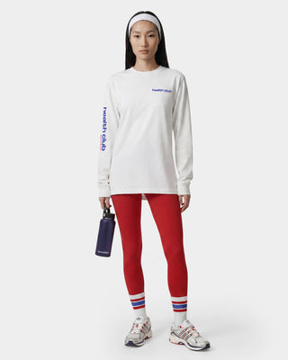 Bold Health Longsleeve - White/Red