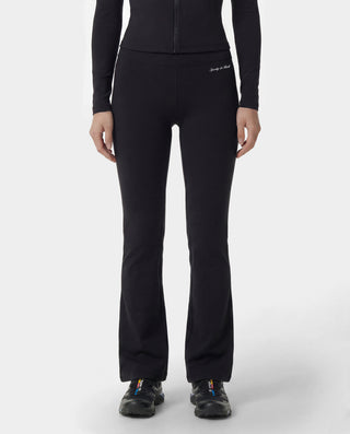 Signature Logo Flared Legging - Black/White