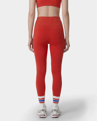 Signature Logo Legging - Red/White