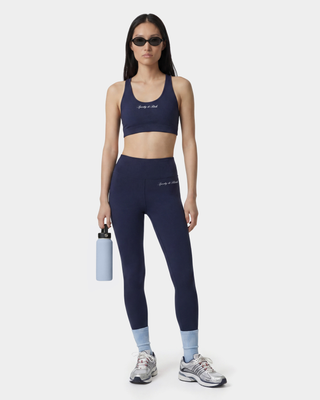 Signature Logo Sports Bra - Navy