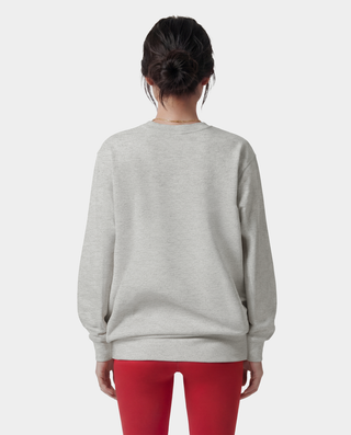 Varsity Crest Crewneck - Heather Gray/Red