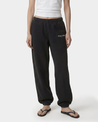 Signature NY Sweatpant - Faded Black/White