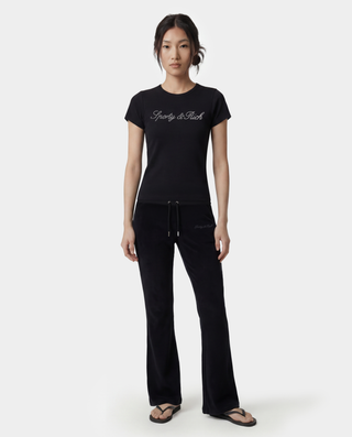 Signature Logo Krystal Tee - Black/Crystal
