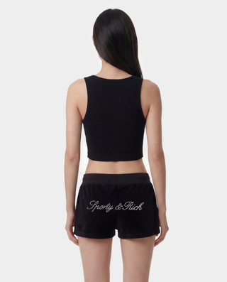Signature Logo Krystal Tank - Black/Crystal