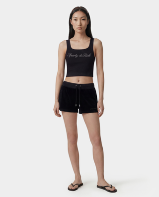 Signature Logo Krystal Tank - Black/Crystal