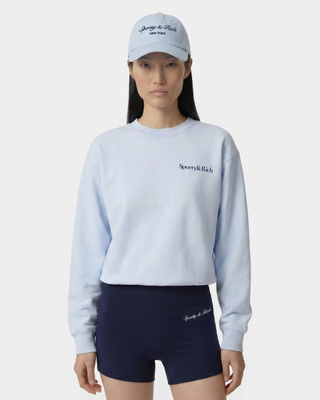 Play Tennis Crewneck - Ciel/Navy