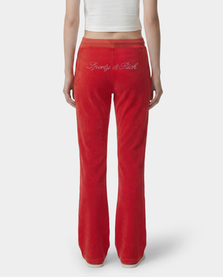 Signature Logo Krystal Sweatpant - Red/Crystal