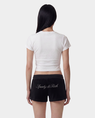 Signature Logo Krystal Tee - White/Crystal