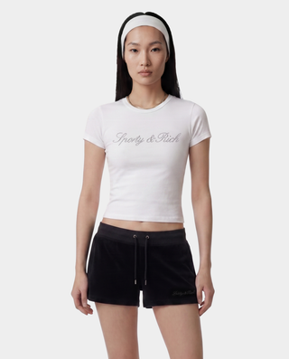 Signature Logo Krystal Tee - White/Crystal