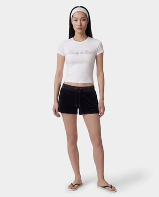Signature Logo Krystal Tee - White/Crystal