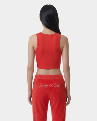 Signature Logo Krystal Tank - Red/Crystal