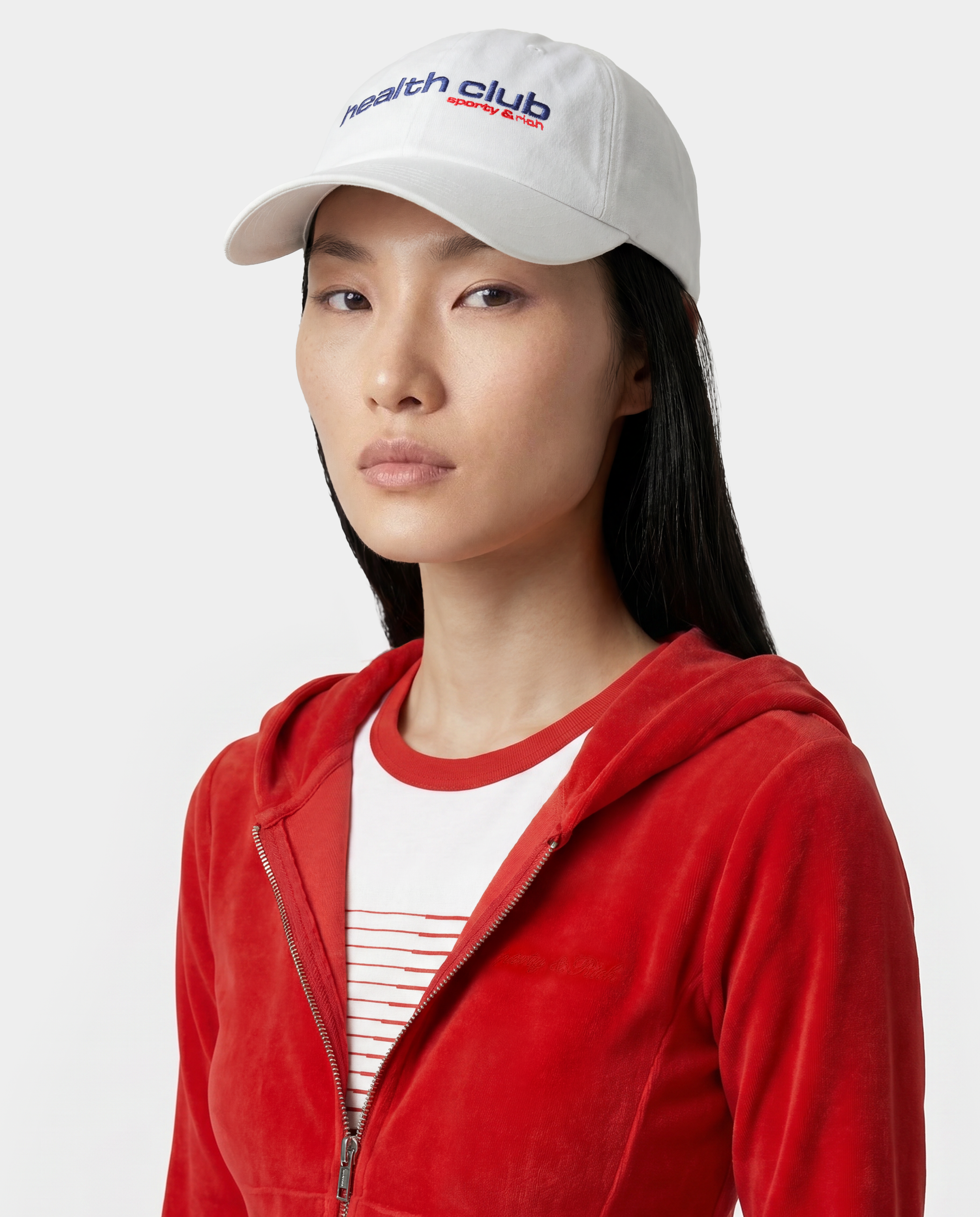 Bold Health Hat - White/Blue – Sporty & Rich