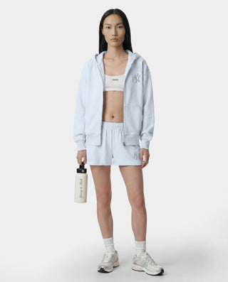 Yankees Krystal Zip Hoodie - Ciel/White