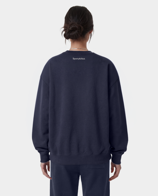 Yankees Krystal Crewneck - Dark Navy/White