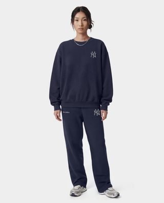 Yankees Krystal Crewneck - Dark Navy/White
