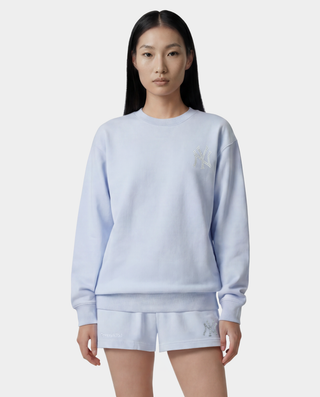 Yankees Krystal Crewneck - Ciel/white