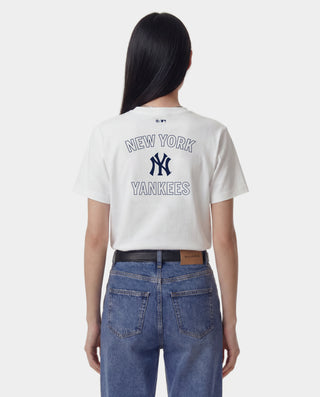 Yankees Arch T-Shirt - White/Dark Navy