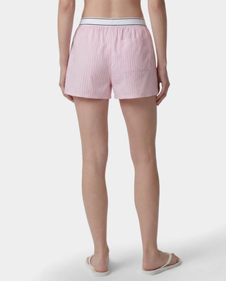 Signature Logo Boxer - Clear Pink Striped/Black