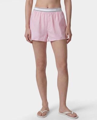 Signature Logo Boxer - Clear Pink Striped/Black