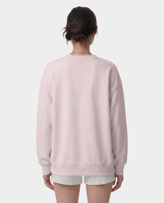 Be Nice Crewneck - Clear Pink/White