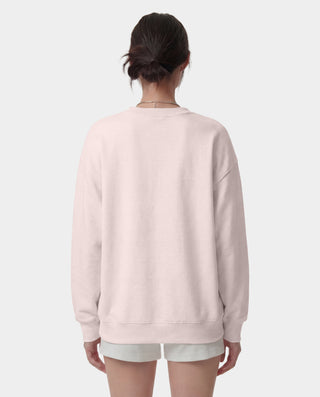Be Nice Crewneck - Clear Pink/White