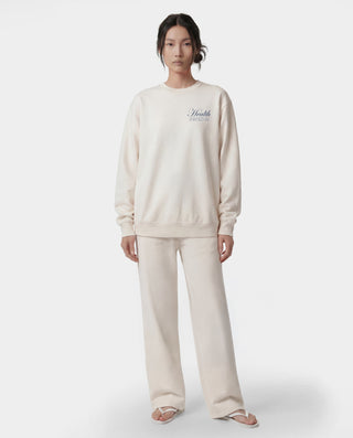 NY Health Crewneck - Ecru/Light Navy