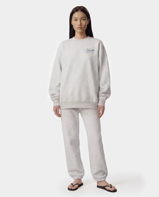 NY Health Crewneck - Heather Gray/Light Navy