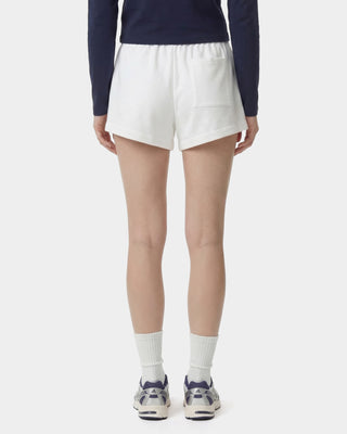 Syracuse Embroidered Disco Short - White/Navy
