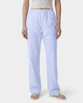 Signature Logo Pyjama Pants - Mist Striped/White