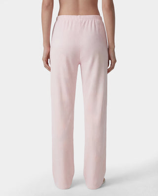 Signature Logo Ribbed House Pant - Clear Pink/Black
